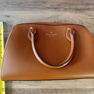 Kate Spade Tan Leather Handbag with Crossbody Strap